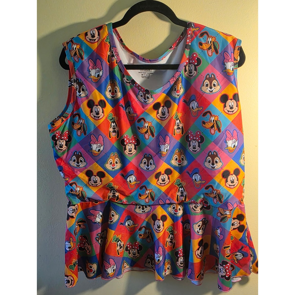 Londyn & Co. Disney Mickey and Friends Tankin Set Multicolor Womens 2X